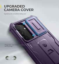 Load image into Gallery viewer, Dexnor for Samsung Galaxy S25 Plus Case with Built-in Slide Camera Cover & Screen Protector &Kickstand,Heavy-Duty Shockproof Rugged Case Full-Body Bumper Cover for Galaxy S25 Plus(2025),Phantom Purple
