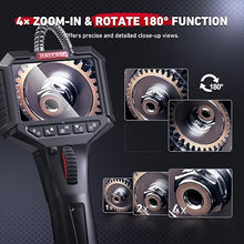 Load image into Gallery viewer, Ralcam Articulating Borescope, 2 Way Endoscope Camera with Light, 6 Led Lights Video Inspection Camera, 6.2mm Lens Scope Camera 3.5'' IPS Screen Endoscope 3.3FT Semi-Rigid Cable