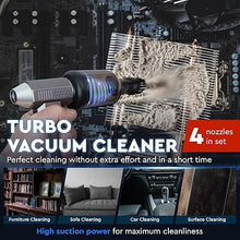 Load image into Gallery viewer, Electric Compressed Air Duster for Computer with Vacuum Mode - 150000RPM Mini Air Blower for Car Detailing - Handheld Blower Cordless Air Pressure Gun - Turbina de Aire Comprimido para Limpiar PC