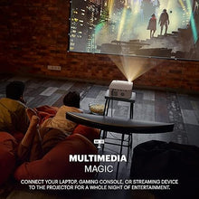 Load image into Gallery viewer, KODAK FLIK X10 Full HD Multimedia Projector Kit | 1080p Mini Compact Portable Home Theater System Bundle with 100” Projection Screen, Remote Control, Tripod Stand, HDMI Cable, Hooks & Carry Case