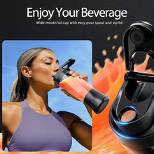 Load image into Gallery viewer, Portable Blender, Cordless, 24oz. Vessel, Personal Blender-for Shakes & Smoothies, BPA Free, Leakproof-Lid & Sip Spout, USB-C Rechargeable & Self Cleaning - Travel Blender with 6 Sharp Blade, Black