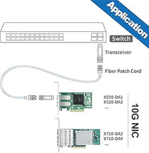 Load image into Gallery viewer, 10Gtek 10Gb PCI-E NIC Network Card, Single SFP+ Port, with Intel 82599EN Controller, Ethernet LAN Adapter Support Windows Server/Linux/VMware, Compare to Intel X520-DA1(Intel E10G42BTDA)