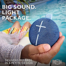 Load image into Gallery viewer, Ultimate Ears MINIROLL Ultra-Portable Waterproof Bluetooth Speaker, Big Bass, IP67 Dustproof, 131 ft (40 m) Range - Majestic Blue