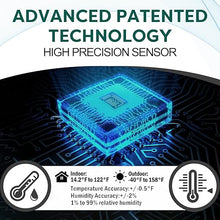 Load image into Gallery viewer, OBET Indoor Outdoor Thermometer Wireless Weather Station Average Outdoor Temperature and Humidity Monitor Digital Thermometer Inside Outside Remote 500ft/150m for House Patio