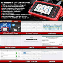 Load image into Gallery viewer, LAUNCH CRP129X V2.0 Elite OBD2 Scanner, 2024 Lifetime Free Online Update Scan Tool, 12 Reset, InjectorCoding, ABS/SRS/TCM/Engine System Diagnostic Scanner, Auto Vin,Car Scanner Diagnostic for all cars