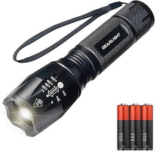 Load image into Gallery viewer, GearLight LED Flashlight Bright, Zoomable Tactical Flashlights with High Lumens and 5 Modes for Emergency and Outdoor Use -Camping Accessories -S1000