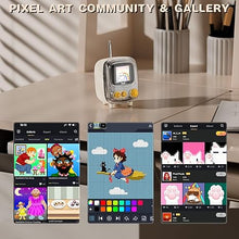 Load image into Gallery viewer, Divoom Tiivoo-2 Pixel Art Mini TV Retro Bluetooth Speaker, Smart Alarm Clocks with Dynamic Dials, White Noise Machine, Cute Decor for Bedroom, Bedside Desk, Kitchen, Living Room, Beige