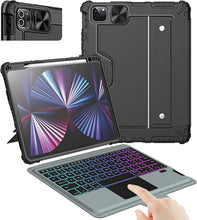 Load image into Gallery viewer, Nillkin Keyboard Case for iPad Air 11-inch M2 2024 & iPad Pro 11(1st/2nd/3rd/4th Gen), iPad Air 5th&4th Generation case with Keyboard, Magic Trackpad, Detachable Keyboard with 7 Backlight Colors,Black
