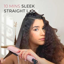 Load image into Gallery viewer, Hair Straightener Brush, TYMO Ring Hair Straightener Comb Straightening Brush for Women with 5 Temps 20s Fast Heating & Dual Voltage, Pink