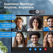 Load image into Gallery viewer, EMEET 3-in-1 4K Webcam with Microphone and Speaker, C980 PRO 60°-98° Wide Angle Webcam w/ 4 Noise Cancel Mics, 2 Speakers, Fixed Focus, Magnetic Privacy Cover, Great for Group and Personal Video Calls