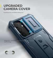 Load image into Gallery viewer, Dexnor for Samsung Galaxy S25 Plus Case with Built-in Slide Camera Cover & Screen Protector & Kickstand,Heavy-Duty Shockproof Rugged Case Full-Body Bumper Cover for Galaxy S25 Plus(2025),Navy Blue
