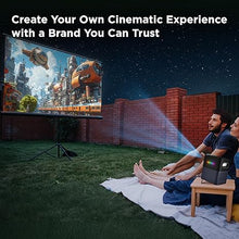 Load image into Gallery viewer, TCL A1 1080p FHD Smart Projector with Google TV and Netflix Certified, Outdoor/Indoor, WiFi/Bluetooth, 16W Audio, Dolby Digital Audio Processing, Game Mode, 120-Inch Screen