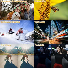 Load image into Gallery viewer, 4K Digital Camera for Photography Auto-Focus Vlogging Camera for YouTube Video with 3'' 180° Flip Screen 16X Anti-Shake 4K Camera Compact Cameras with SD Card, Flash, 2 Batteries & Battery Charger