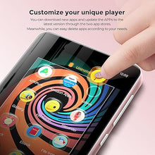 Load image into Gallery viewer, 160GB MP3 Player with Bluetooth and WiFi, innioasis Music Player with Spotify,Pandora,Amazon Music,4" Touch Screen Android MP4 MP3 Player for Kids with Libby,Audible,Spotify Kids (White+Pink)