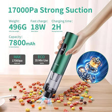 Load image into Gallery viewer, Handheld Vacuum Cordless 17KPa Powerful Suction, Portable 4-in-1 Car Vacuum with LED Display&Light, 2H Fast Charge, Multi-Nozzles for Car Interior Home Cleaning