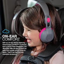 Load image into Gallery viewer, JLab JBuddies Studio 2 Wireless +Wired On-Ear Kids Headphones, Grey/Pink, 65+ Hour Battery Life, Volume Safe, Volume Limiter, Folding, Adjustable, Noise Isolation, with Mic