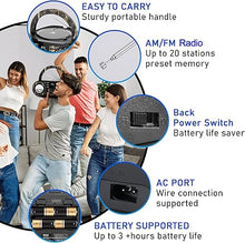 Load image into Gallery viewer, Pyle Portable CD Player Bluetooth Boombox Speaker-AM/FM Stereo Radio&Audio Sound,Supports CD-R-RW/MP3/WMA,USB,AUX,Headphone,LED Display,AC/Battery Powered,Real Tree-Pyle PHCD59.5