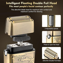 Load image into Gallery viewer, Professional Hair Clippers for Men,Hair Clippers+T-Blade Trimmer+Electric Shaver+Nose Hair Trimmer Set,4 in 1 Cordless Barber Hair Cutting Kit LCD Display Gifts (Gold)