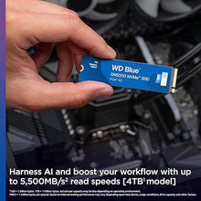 Load image into Gallery viewer, Western Digital 2TB WD Blue SN5000 NVMe Internal Solid State Drive SSD - PCIe Gen 4.0, M.2 2280, Up to 5,150 MB/s - WDS200T4B0E