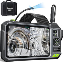 Load image into Gallery viewer, Teslong Triple Lens Borescope with 7" IPS Screen, 1080P HD Industrial Endoscope Inspection Camera with Light, 16.5FT Flexible Automotive Mechanic Scope Tool, Waterproof Pipe Snake Camera in Wall Cam