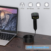 Load image into Gallery viewer, Barcode Scanner,Symcode USB Laser Barcode Scanner Handheld Wired Bar Code Scanner Reader Small and Exquisite Black