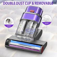Load image into Gallery viewer, Mattress Vacuum Cleaner with Dust Smart Sensor, Bed Vacuum Cleaner with UV Light& Hot Wind, 16Kpa Suction 500W & 45000Rpm BrushRoll Rotation & Ultrasonic Tech & 0.6L Dust Cup,Corded