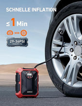 Load image into Gallery viewer, AstroAI Portable Air Compressor and Tire Inflator - 12V DC Auto Accessory with LED Light and Digital Display - 100PSI for Car, Bicycle and Other Tires
