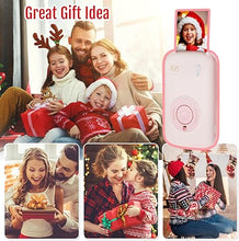 Load image into Gallery viewer, HPRT Mini Photo Printer for iPhone, Smartphone, Portable Instant Picture Printer with Bluetooth, Wireless Thermal Dye Sublimation Photo Printer CP2100 (Pink, Printer + 10 Sheets)