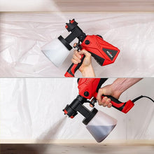Load image into Gallery viewer, NoCry HVLP Electric Paint Sprayer Gun - 1200ml/min Paint Gun or Stain Sprayer with Adjustable Airflow and 600W Motor - HVLP Paint Sprayers for Home Interior or Exterior - 3 Spray Patterns, 4 Nozzles