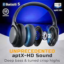 Load image into Gallery viewer, TREBLAB Z7 Pro - Hybrid Active Noise Cancelling Headphones, Signature aptX-HD Audio, Memory Foam Ear Cups, Foldable, 45H Play, Bluetooth 5, Fast Charging, Workout Over Ear Headphones Wireless With Mic