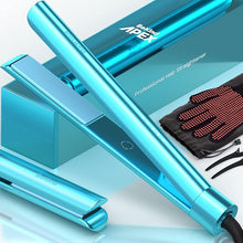Load image into Gallery viewer, Bekind Apex 2-in-1 Hair Straightener Flat Iron | 1“ 460°F Straightener & Curler for All Hairstyles | UltraSmooth Tech | 15s Fast Heating & Temp Memory | Gift Set for Girls Women (Crystal Blue)