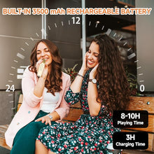 Load image into Gallery viewer, Karaoke Machine with 1 Wireless Mircophone for Adults Kids, Portable Bluetooth Karaoke Speaker with 3.5" Full-Range Speaker and Colorful LED Lights, Support USB/TF Card/AUX (Cool Beige)