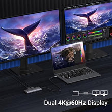 Load image into Gallery viewer, UGREEN Revodok Pro 210 Docking Station 10 in 1 USB C Dock Dual HDMI 4K@60Hz Single 8K@30Hz 100W PD 5Gbps USB C and USB A Data Ports Gigabit Ethernet, SD/TF Card Reader USB Hub Compatible for HP, Dell