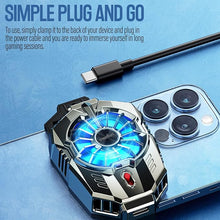 Load image into Gallery viewer, TRILINK Phone Cooler for Gaming, Universal Phone Cooling Fan with Two Cooling Modes, Mobile Phone Radiator Case for iPhone Android Smartphones from 4.5 to 7in, Cell Phone Cooler for Live Streaming