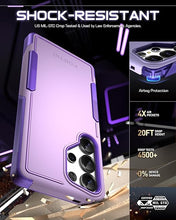 Load image into Gallery viewer, Poetic Neon Case for Samsung Galaxy S25 Ultra 5G, Dual Layer Heavy Duty Rugged Lightweight Slim Shockproof Protective Cover Phone Case, Purple
