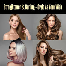 Load image into Gallery viewer, BeKind Flex 2-in-1 360° Hair Styler Flat Iron, Hair Straightener and Curler for All Styles, Floating Plates Design, Airflex Lower Temp for Better Styling, Gift for Girls and Women - Golden