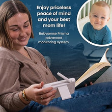 Load image into Gallery viewer, Babysense New Prisma Baby Monitor with Camera and Audio, 5” HD Video Baby Monitor, 6-Color Night Light, Split Screen, Baby Sound Machine with White Noise & Lullabies, Secure No WiFi