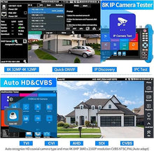 Load image into Gallery viewer, Anpviz CCTV Camera Tester, 8MP Full Features IPS Touch Screen Monitor CCTV Tester, 5 in 1 AHD CVI TVI CVBS IP Camera Tester, Support DMM OPM VFL TDR Feature POE PTZ WiFi 4K HDMI, IPC-9800MOVTADHS Plus