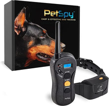 Load image into Gallery viewer, PetSpy Shock Collar for Dogs-Waterproof Dog Shock Collar with Remote Control,Vibration,Electric Shock,Beep-E Collar for Dogs Training,Collar with Remote for Dogs 10-140 LBS