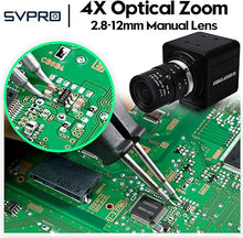 Load image into Gallery viewer, SVPRO USB Camera 1080P 60fps High Speed 260fps@360P,120fps@720P Industrial Video Camera with 2.8-12mm Zoom Lens, Manual Focus Close-up Camera UVC Golf Swing Camera for Windows Linux MacOS Android