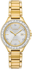 Load image into Gallery viewer, Citizen Ladies' Silhouette Crystal Eco-Drive Watch, 3-Hand Date, Stainless Steel