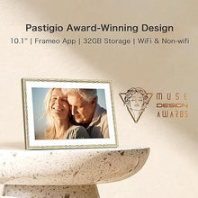 Load image into Gallery viewer, Digital Picture Frame, 10.1'' Frameo Digital Frame Wifi, 32GB Memory, 1280*800 HD Touch Screen Digital Photo Frame, Wall Mountable, Share Instantly, Anniversary, Birthday Gifts for Women, Mom, Golden