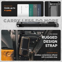 Load image into Gallery viewer, VRS DESIGN Damda Glide Ultimate for iPhone 15 Pro Max (2023), Premium Sturdy Fully Covered Camera Lens Protection Wallet Case with Multi-Functional Strap (Matte Black)