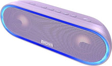 Load image into Gallery viewer, DOSS SoundBox Pro+ P300 Bluetooth Speaker with 40W Stereo Sound, Extra Bass, IPX6 Waterproof, TWS Pairing, Diverse Lights Show, 20H Playtime, Bluetooth 5.3 Speaker for Party, Camping, Beach - Purple