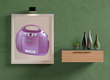 Load image into Gallery viewer, HANNLOMAX HX-327CD Portable CD Player with AM/FM Radio, Aux-in, AC/DC Dual Power Source. (Purple)
