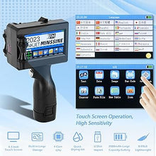 Load image into Gallery viewer, Handheld Inkjet Printer Gun MS-Z10 with 42ml Quick-Drying Ink Cartridge Portable Handheld Printer for Text/Barcode/Logo/QRCode/Counter/Batch Number/Date Coder(Printing Height: 0.08-0.5Inch)