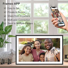 Load image into Gallery viewer, Frameo 15.6 Inch Large Digital Picture Frame WiFi Electronic Smart Digital Photo Frame 32GB 1920 * 1080 IPS Touch Screen Wall Mountable Auto-Rotate iOS Android Easy Setup to Photo or Video Best Gift
