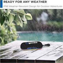 Load image into Gallery viewer, Gemini Sound BEATGRIP Magnetic Bluetooth Speaker – Wireless, Portable, 12-Hour Battery, LED Light, Waterproof IPX6, Hands-Free Calling for Golf Cart and Outdoor Adventures