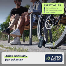 Load image into Gallery viewer, Tire Inflator Portable Air Compressor, Electric Bike Tire Pump With Gauge, Air Pump For Car Tires, 150PSI, Mobile Air Compressor for Car, Motorcycle, Electric Bike, by Woowind