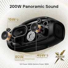 Load image into Gallery viewer, Tribit Bluetooth Speaker StormBox Blast 2, 200W Portable Wireless Speaker with Subwoofer, XBass, LED Light, Bluetooth 5.4, IP67 Waterproof, Custom EQ, 30H Playtime, TWS Pairing for Party/Outdoor